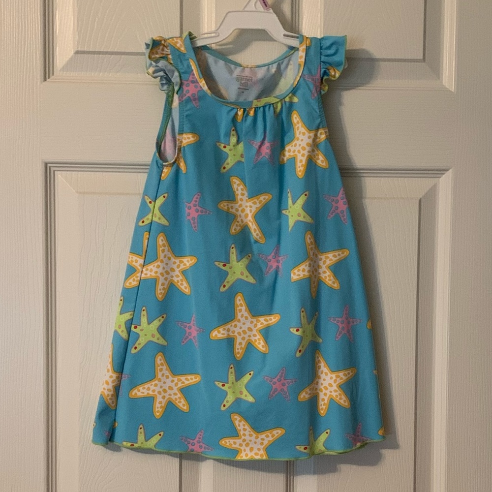 EUC Garnet Hill Kids Swim Cover Up Dress